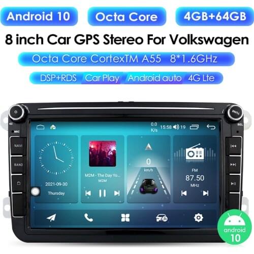 Android10.0 Car Multimedia player 2 Din Car DVD For VW/Volkswagen/Golf/Polo/Tiguan/Passat/b7/b6/SEAT/leon/Skoda/Octavia RadioGPS