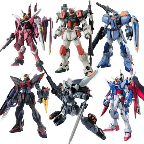 Bandai MG SEED Justice Strike Freedom Divine Shield Duel Pulse Life Electric Divine Shield Storm Gundam Assembly Model
