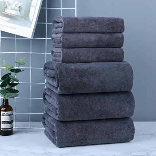 White Large Bath Towel Thickened Breast Bath Center Hair Absorbent Wholesale Beauty Salon Gray Bed Towel Towels Beach Towel