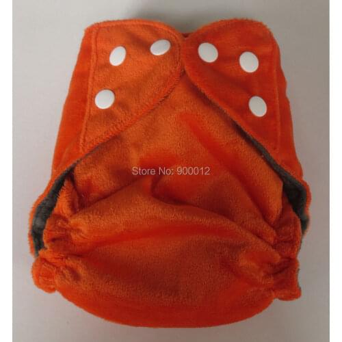 Free Shipping Charcoal Bamboo Cloth Diaper Waterproof Reusable Infant Baby Minky Diapers Nappies 15Pcs/lot