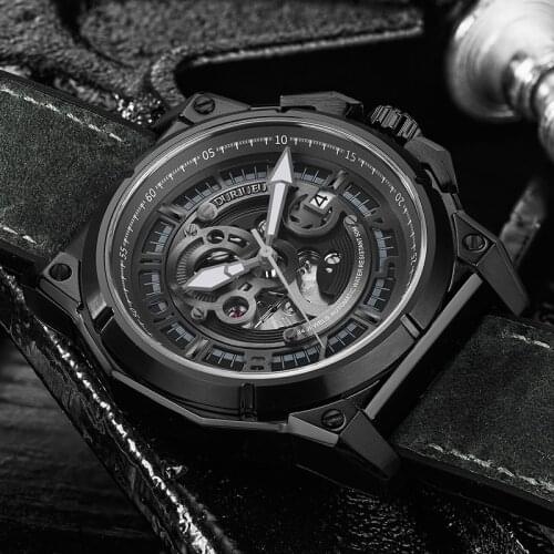 Mens Watches Top Brand Luxury Automatic Mechanical Watch Men Sapphire Rubber Strap Stainless Steel Male Clock Relogio Masculino