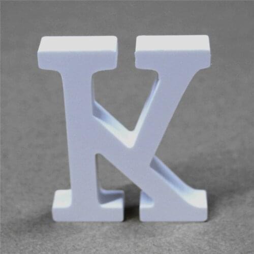 8cm Hight Standing Wood Wooden Letters White Alphabet For Wedding Birthday Party Home Decorations Personalised Name Design