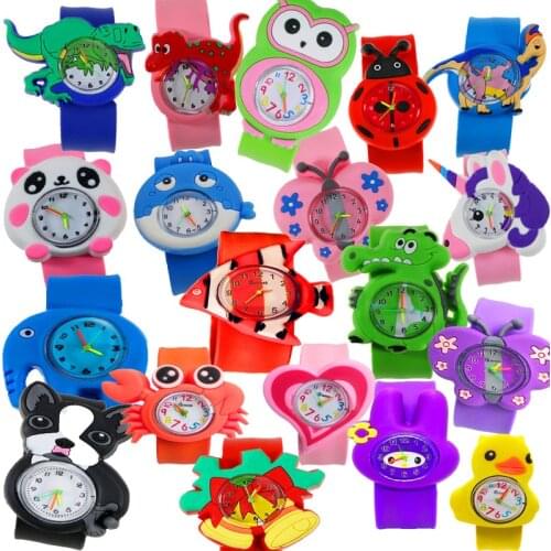 Kids Watch Cartoon Dinosaur Panda Butterfly Silicone Quartz Children Wristwatch for Boys Girls Gift Toy Wristband Clock Relojes