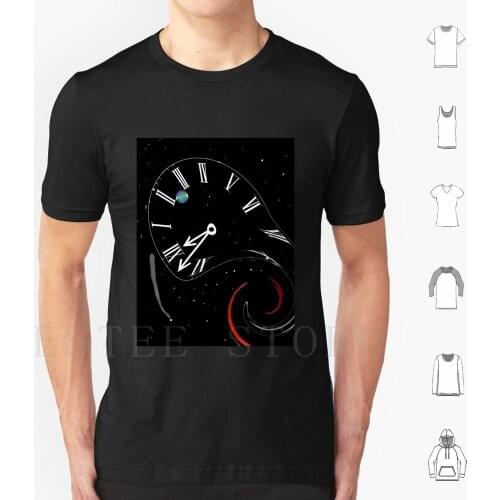 Black Hole T Shirt Men Cotton Universe Earth Stars Black Hole