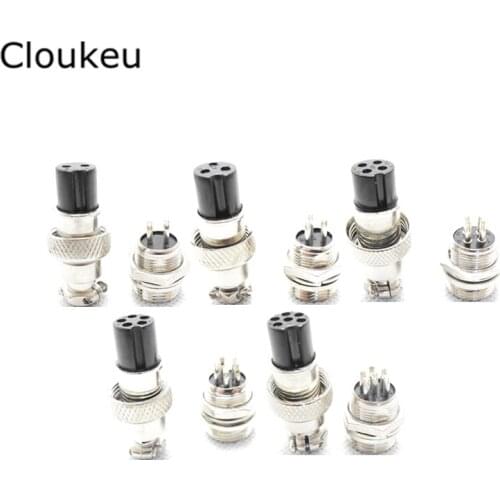 GX12 Aviation plug 12MM Cable connector Male/female adapter 2P 3P 4P 5P 6P