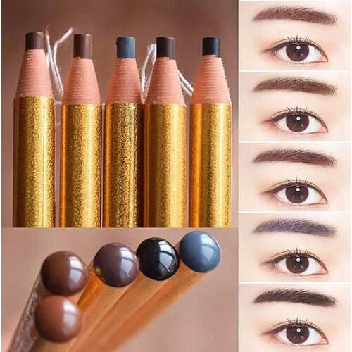 12pcs/lot Peel off Eyebrow Penci Longlasting Eyebrow Pencil Easy to Wear Cosmetic Tint Dye Makeup Tools Microblading Supplies