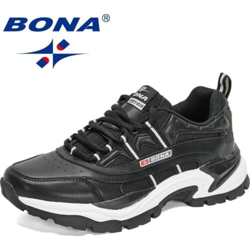 BONA 2021 New Designers Mesh Breathable Casual Shoes Men Lightweight Trendy Sneakers Man Luxury Brand Leisure Shoes Mansculino