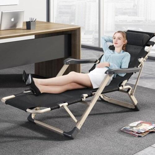Summer Folding Chair Lunch Nap Bed Balcony Leisure Beach Armchair Lazy Sofa Sleeping Chair Home