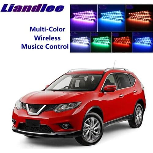 LiandLee For NissanTeana L33 MK3 2013~2015 Car Interior UnderDash FootWell Seat Accent Music Rhythm Ambient Light