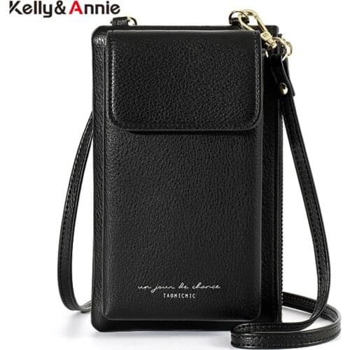 Fashion Designer Phone Shoulder Bag for Women Pu Leather Ladies Small Crossbody Bags Female Mini Messenger Purse Wallets