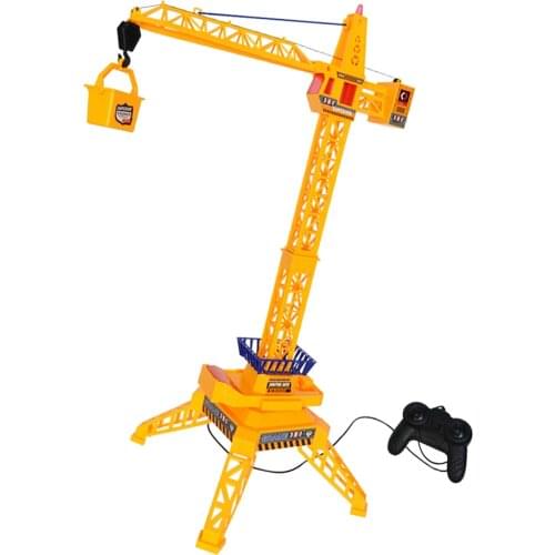 Educational Toys 30 Inch High Metallic Remote Control Crawler Crane for Children