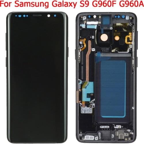 Original S9 LCD For Samsung Galaxy S9 Display With Black Frame SM-G950F/DS G950A G950U LCD Touch Screen Display Assembly