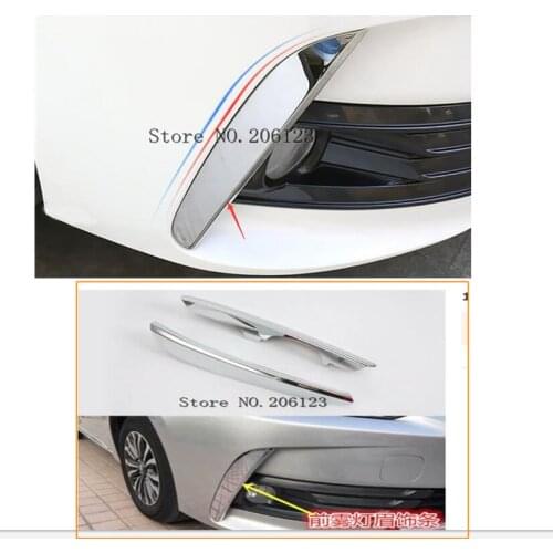Front fog light trim car moulding for toyota corolla 2017 2018,ABS chrome,car styling