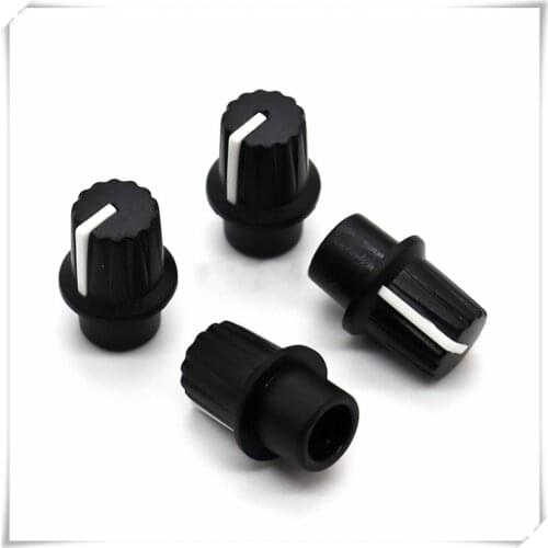 10 Pieces Plastic Long handle Flower Shaft Knob Diameter 13mm Height 18.5mm Potentiometer Knob Gear Shaped Inner Hole 6mm
