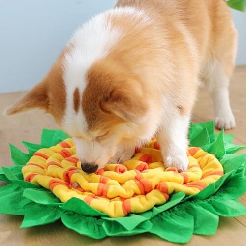 MADDEN Dog Snuffle Mat Washable Pet Sniffing Pad Puppy Nose Training Blanket Interactive Puzzle Dogs Toys Pet Leak Food Feeder