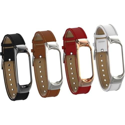 Mi Band 5 Strap for Xiaomi Mi Band 4 Bracelet Genuine Leather Wristband for Xiao Mi Miband 3 NFC Accessory Miband 5 Wrist Strap