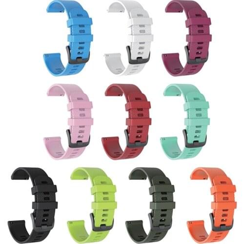 20mm Sports Silicone Wristwatch Bands Replacement Accessories Watch Band Grids Strap For Amazfit Youth Verison