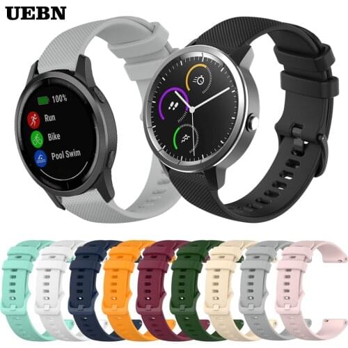 UEBN Sport Silicone strap for For Garmin Venu Sq Bracelet for Garmin vivoactive 3 vivoactive 4 & Active Watchbands Correa