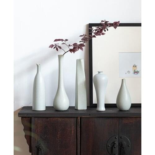 Flower Vase Ceramic Living Room Decor Traditional Decoration Vases Jarrones Decoracion Décoration ваза декор дома Vases