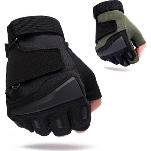 Military Tactical Gloves Half Finger Swat Cs Gloves Gym Fitness Airsoft Shooting Combat Gloves Outdoor Sport Riding Bicycle