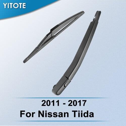 YITOTE Rear Wiper & Arm for Nissan Tiida 2011 2012 2013 2014 2015 2016 2017