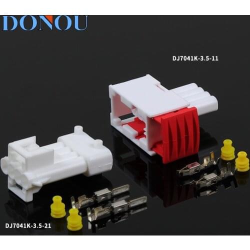 1set 4-Pin Automotive oxygen sensor waterproof plug harness connector male and female connector terminal DJ7041K-3.5-11/21