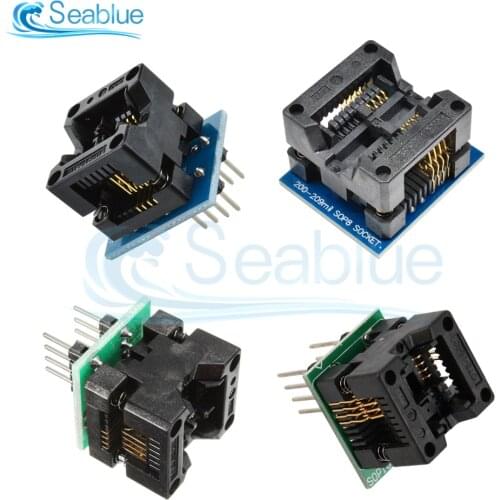 1Pcs SOP16 to DIP8 Wide-body Seat Wide 150mil 200mil 208mil 209mil Programmer SOP8 Adapter Socket for EZP2010 EZP2013 CH341A