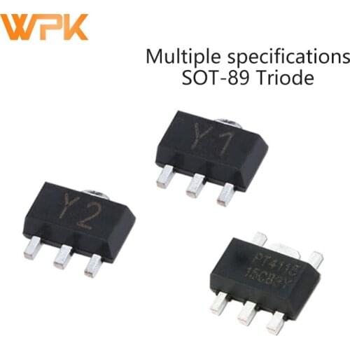 10Pcs SMD PNP Transistor NPN Power Triode SOT-89 MCR100-8 ME6206A30PG PJ1150UB33 PT4115 SS8550 Y2 TL431 XC6203E332PR SS8050 Y1