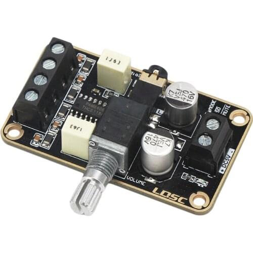 Audio Amplifier Board, Pam8406 Digital Power Amplifier Board 5W+5W Immersion Gold Stereo Amp 2.0 Dual Channel Mini Class D Dc5V