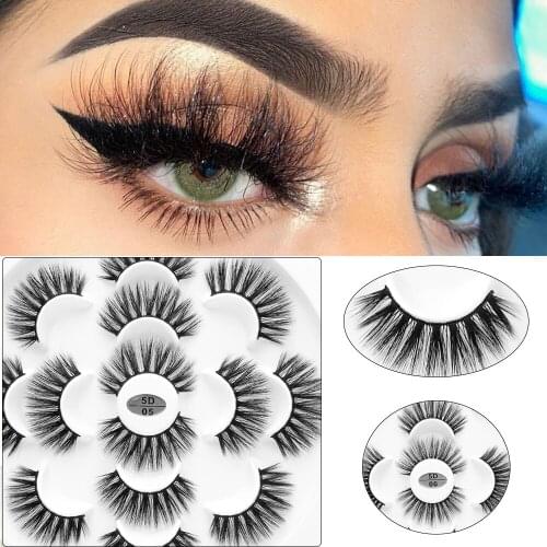 AY 7 Pairs lashes Mink 25MM Mink Beauty lashes 5D Mink lashes Womans Makeup Tools Wholesale Eeyelashes Mink lash Vendors