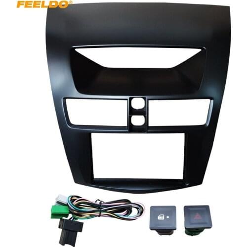 FEELDO Car 2DIN Refitting Radio Audio Fascia Frame Bezel For Mazda BT-50 Dash Panel Mount Installation Kit #HQ5311
