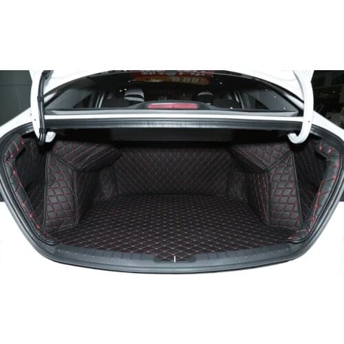 Good mats! Special trunk mats for New Hyundai Elantra 2016-2017 durable waterproof boot carpets cargo liner,Free shipping