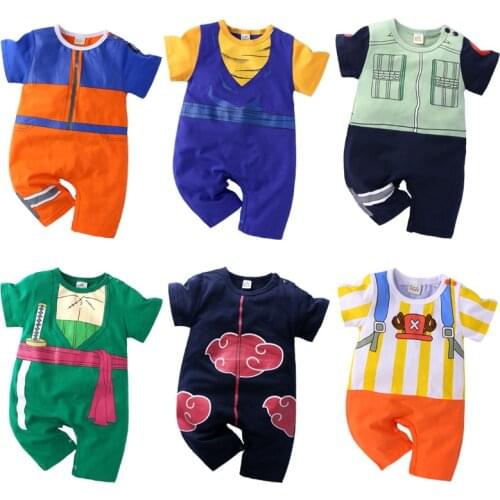 New fashion Anime Baby Romper Newborn Male Baby Boy Clothes Cartoons Cosplay Costume For Baby Jumpsuit Kids Baby Overalls