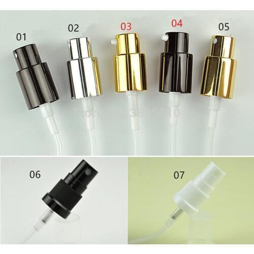 Bottle caps silver black aluminum lid mist spray pump head cover 18mm glass bottle neck applicable perfume bottle sprayer F1075