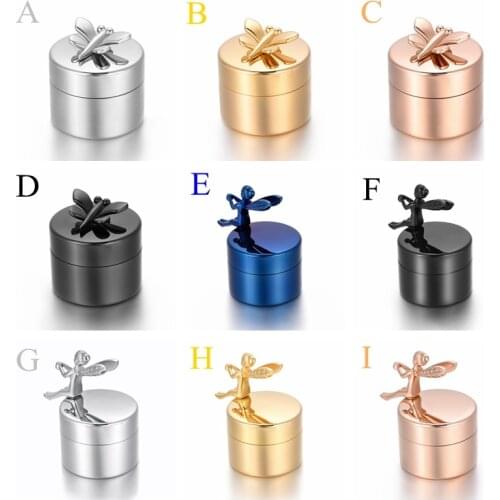 KSJ04 Angel & Butterfly Rest on Memorial Urn in Memory of Loss Love High Quality Funeral Casket Human Ashes Holder Keepsake Urns