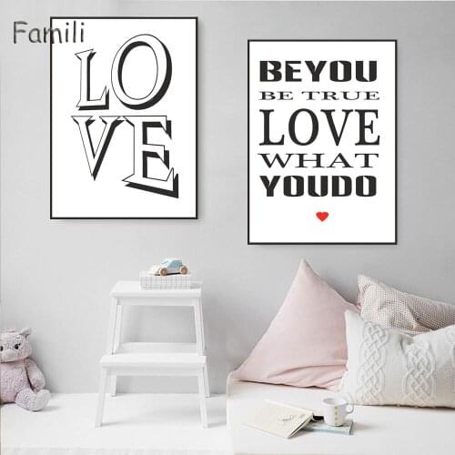 Motivational Quote Minimalist Art Canvas Poster Print Abstract Painting Black White Wall Picture Modern Home Decoration