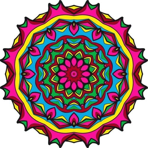 For Mandala Logo Wall Decal Truck Vehicle Window Decor Laptop Sticker LO184