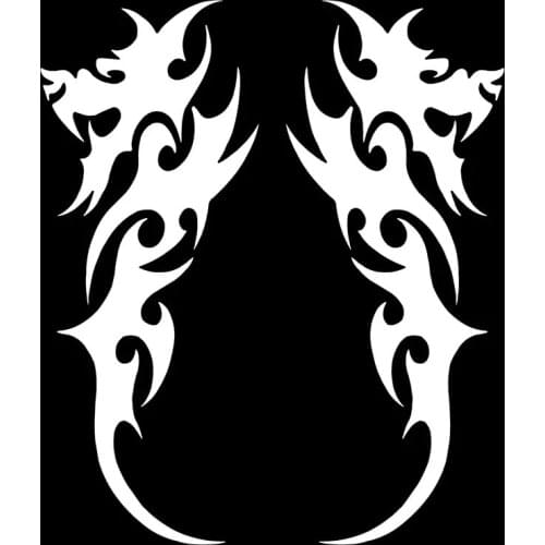 Car Sticker Customized Tribal Dragon Sticker Funny Car Sticker Motorcycle Accessories Car Modeling 3.8* 9.5cm