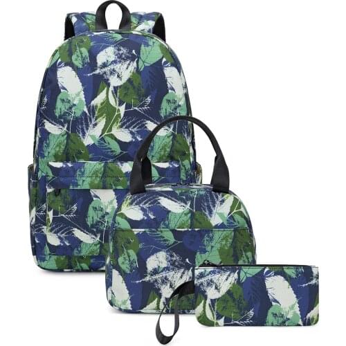 Wholesale Bookbags for Girls School Backpack School bag with Insulater Lunch Box and Pouch for teens Kids Daypack 32pcs/Lot