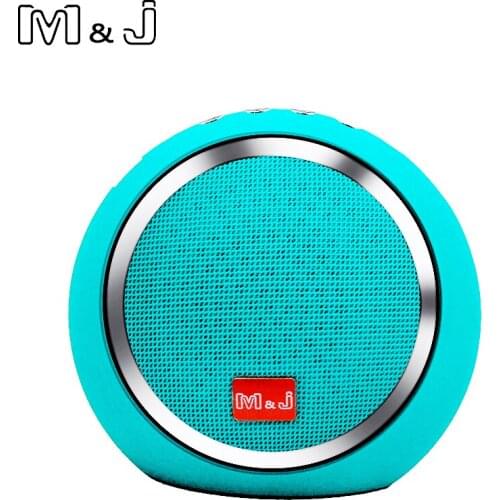 M&J MK101 Portable Mini Bluetooth Speaker Wireless Music Sound Box Subwoofer Loudspeakers with Mic for phone support TF USB FM