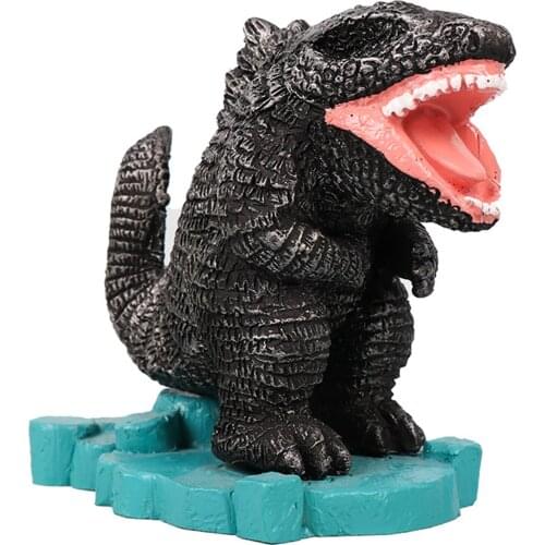 Garden Decorative Sculpture Resin Monster Statue with Open Mouth for Outdoor Grassland Courtyard Park Halloween Beautiful