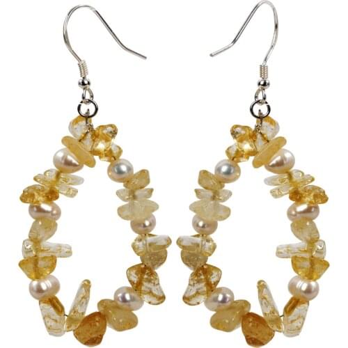 Yacq Fluorite Pearl 925 Sterling Silver Drop Dangle Earrings Handmade Custom Jewelry Valentines Gifts for Women Her Mom Girls