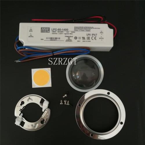 CREE COB CXB 3590 LED growth lamp 3500K/5000K 36V LED growth lamp and 100MM lens and 42V driver For promote plant growth