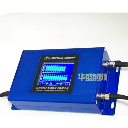 Indoor GPS signal amplifier, GPS signal forwarding / GPS indoor coverage enhancement, with HD display