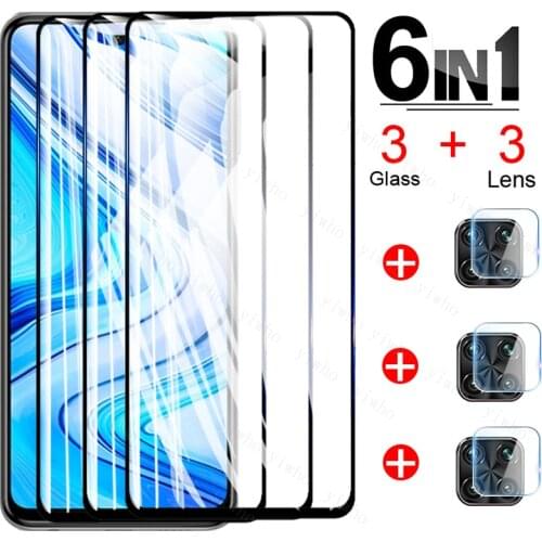 6 in 1 Tempered Glass For Xiaomi Redmi Note 9 Pro Screen Protector Lens Film on Redmi Note 9Pro global Glass note9 Pro note9pro
