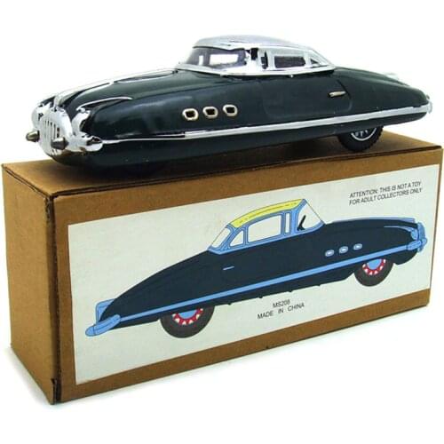 1PC/Box Clockwork Car Toy Tinplate Tin Childhood Winder Cars Vintage Handmade Crafts Collection Figure Metal Gift Wind Up Toys