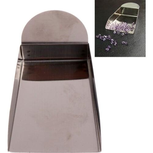 1 Pc Small Jewelry Shovel For Diamond Beads Pearls Gemstones Scoop Tools With Plate Handle