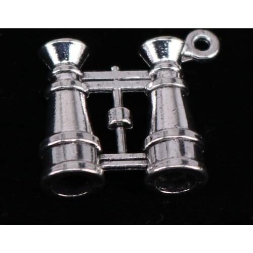 3pcs Charms telescope 21X23mm Antique Bronze Silver Color Pendants Making DIY Handmade Tibetan Bronze Jewelry