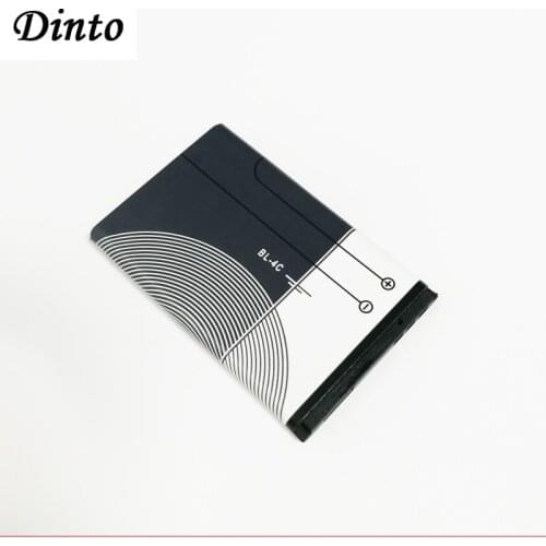 Dinto 1pc 890mAh Replacement BL-4C BL4C Cell Phone Battery Nokia 6100 6125 6136 6170 6300 7705 7200 7270 8208 BL 4C Batteries