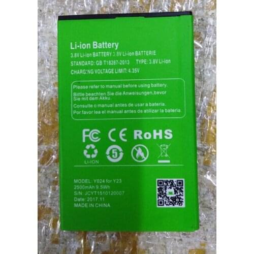 XGODY Y23 phone battery 2500mah for XGODY Y23 3G Unlock Smartphone Quad Core phone-free shipping